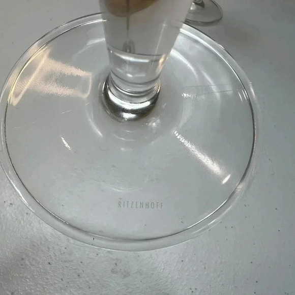 Ritzenhoff Tall Gilt Glasses, Beer Glass Pilsner Champagne 90’s Gold Face - Picture 12 of 16